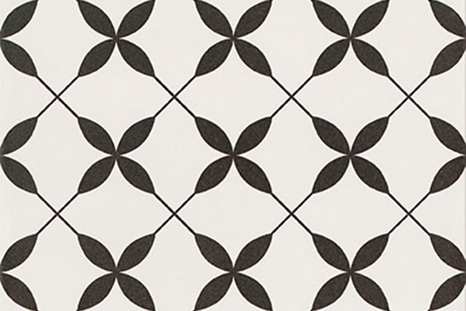 Boden/Wand Fliese Patchwork Clover black pattern 30x30 R9