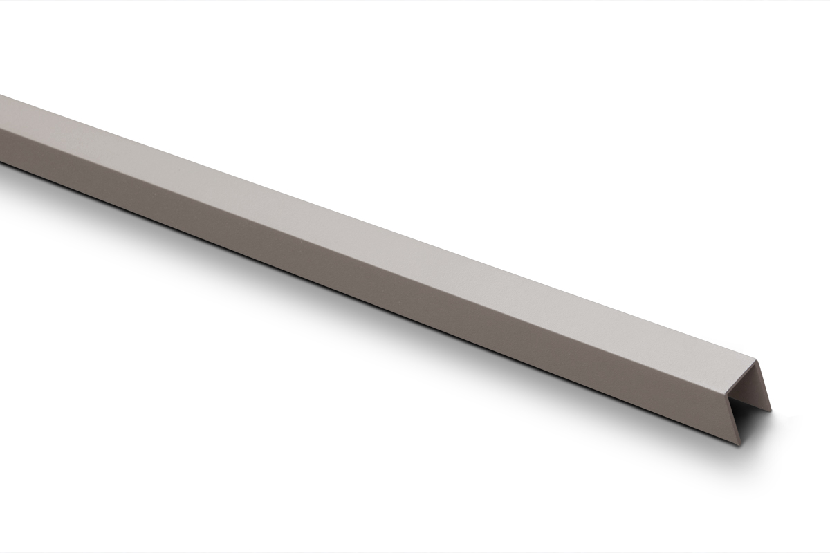 3.6 m U-Profil Aluminium Abschlussleiste Silver Cedar | hellgrau